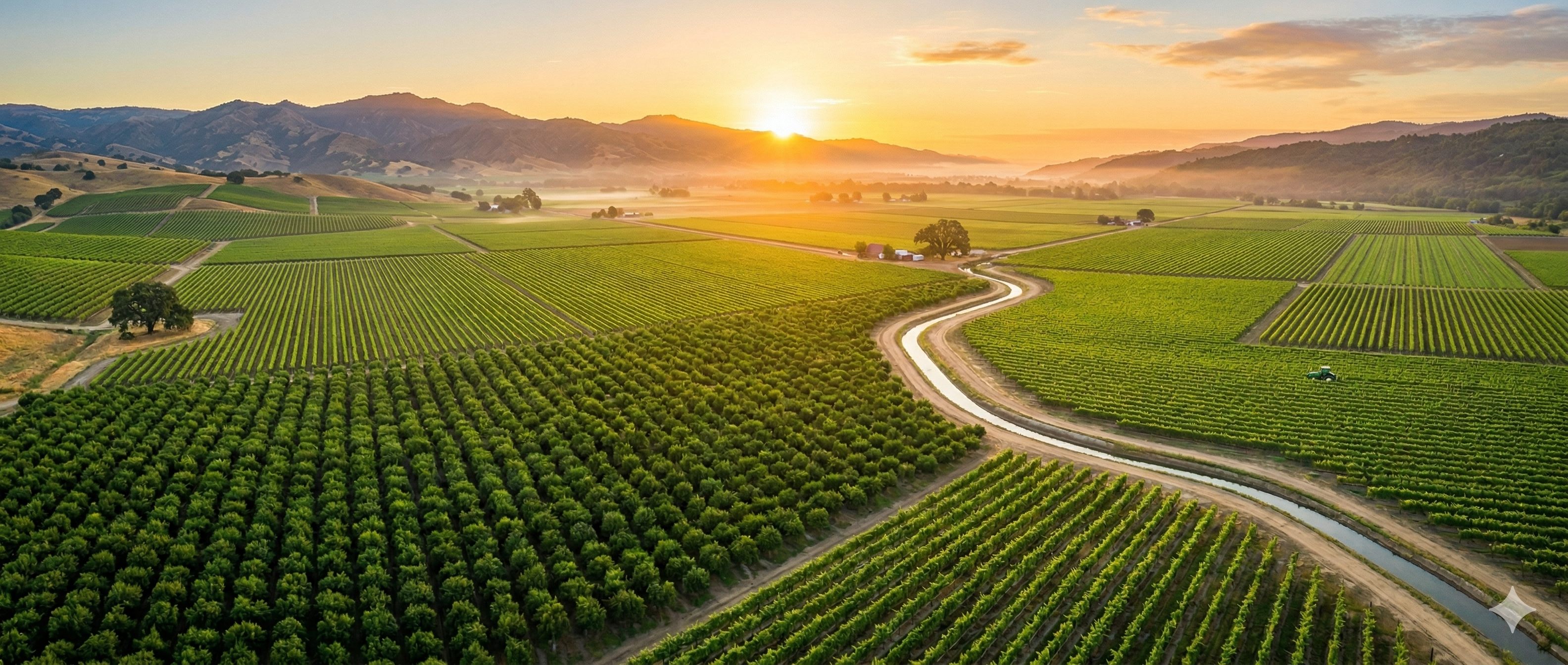 California agricultural fields